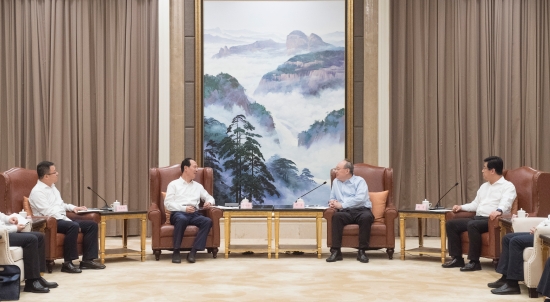 中國(guó)電建集團(tuán)公司黨委書記、董事長(zhǎng)丁焰章拜會(huì)福建省委書記尹力、省長(zhǎng)趙龍