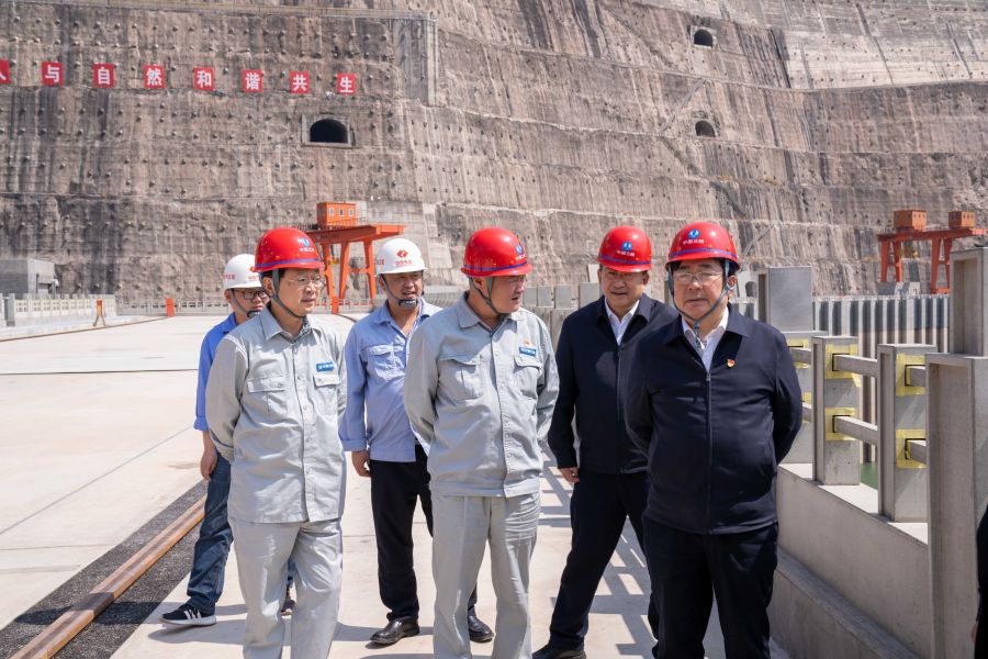 國資委黨建局局長、央企團(tuán)工委書記姚煥調(diào)研白鶴灘水電站