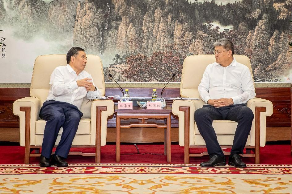 國家能源集團(tuán)黨組書記、董事長劉國躍會見中國能建黨委書記、董事長宋海良