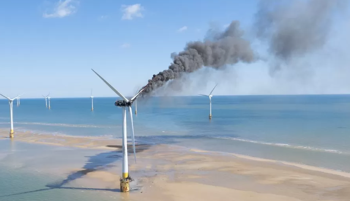 風(fēng)機(jī)起火！這座海上風(fēng)電場暫停運營