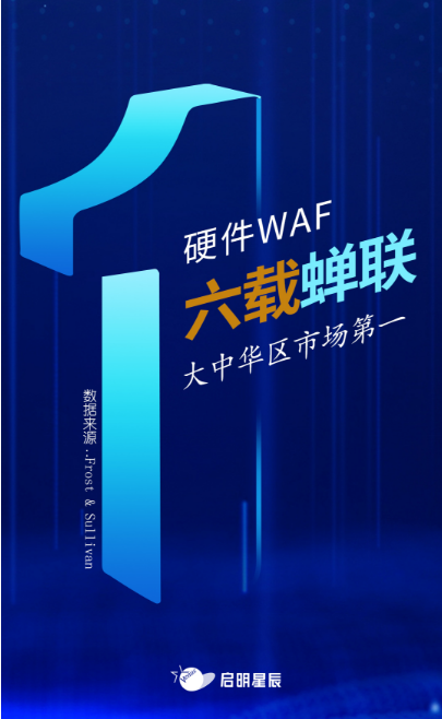 沙利文最新Web應(yīng)用防火墻報告出爐，啟明星辰大中華區(qū)硬件WAF市場排名第一