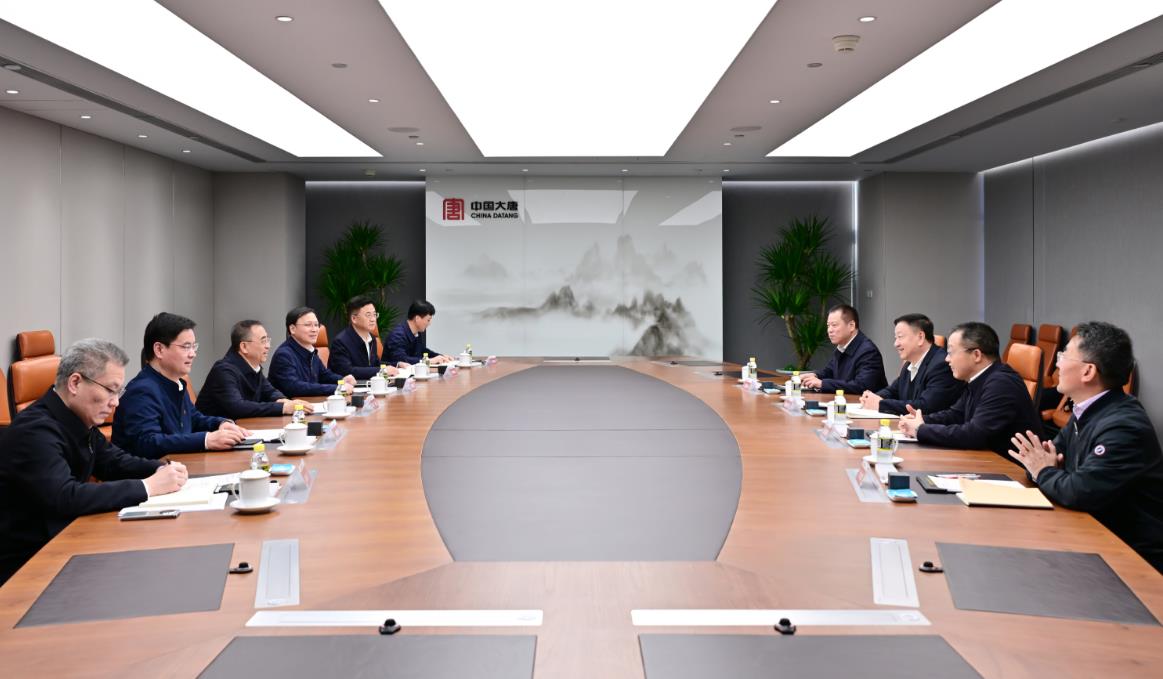 中國大唐董事長鄒磊、總經理張傳江與中廣核董事長楊長利、總經理高立剛會談