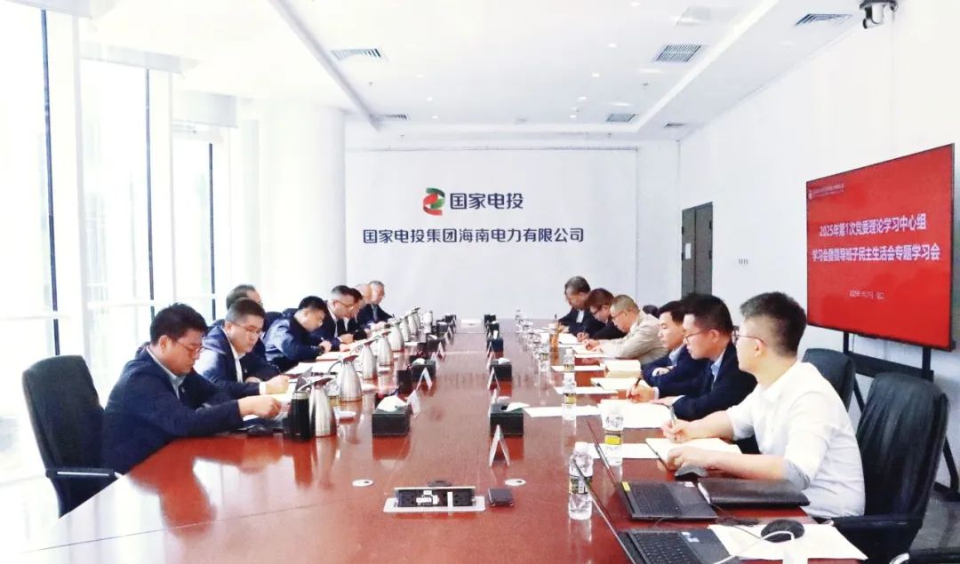 國家電投海南公司召開2025年第1次黨委理論學(xué)習(xí)中心組學(xué)習(xí)(擴大)會暨2024年度領(lǐng)導(dǎo)班子