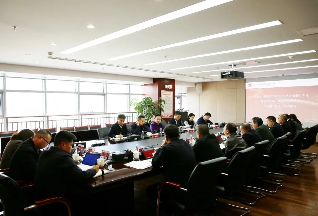 大唐云南公司開展2024年度民主生活會前集中學(xué)習(xí)暨2025年第一次黨委理論學(xué)習(xí)中心組(擴