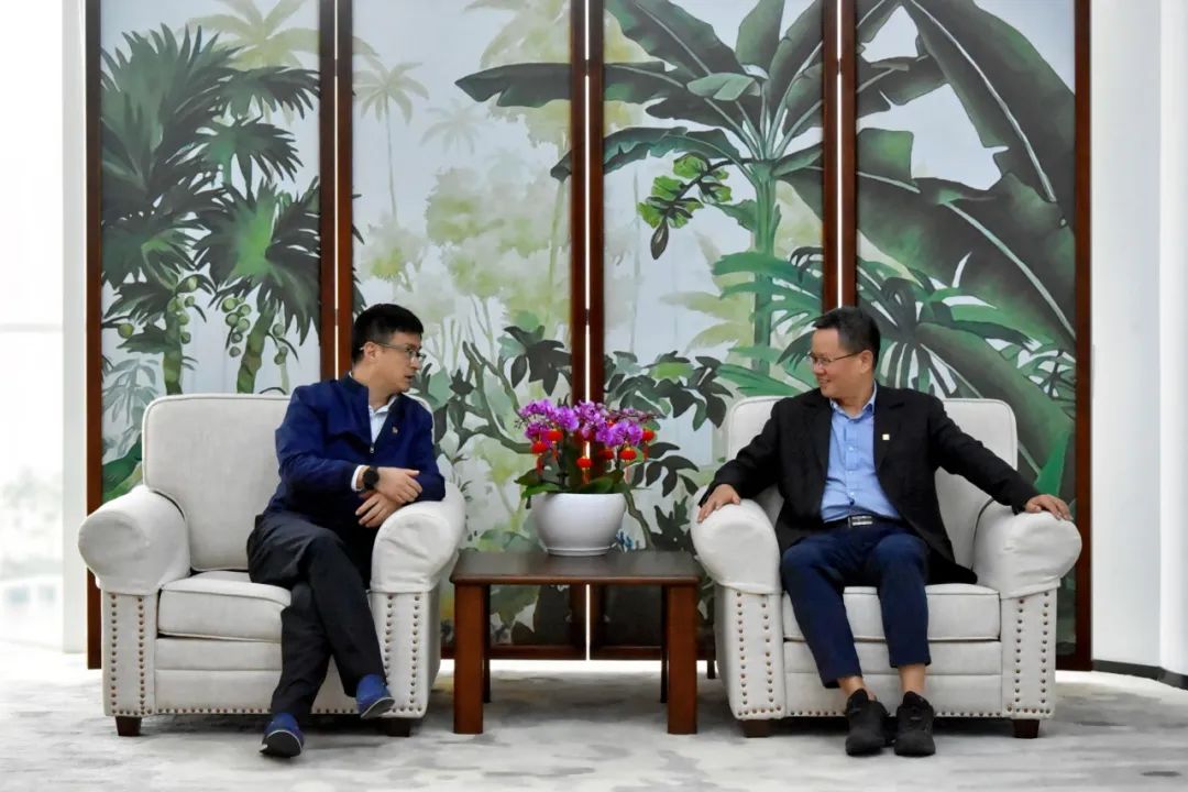 國(guó)電投海南公司黨委副書記、總經(jīng)理劉波濤拜訪大唐海南公司黨委書記、董事長(zhǎng)王俊啟