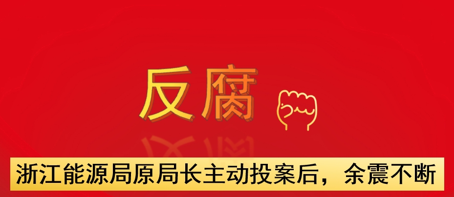 浙江能源局原局長主動投案后，余震不斷